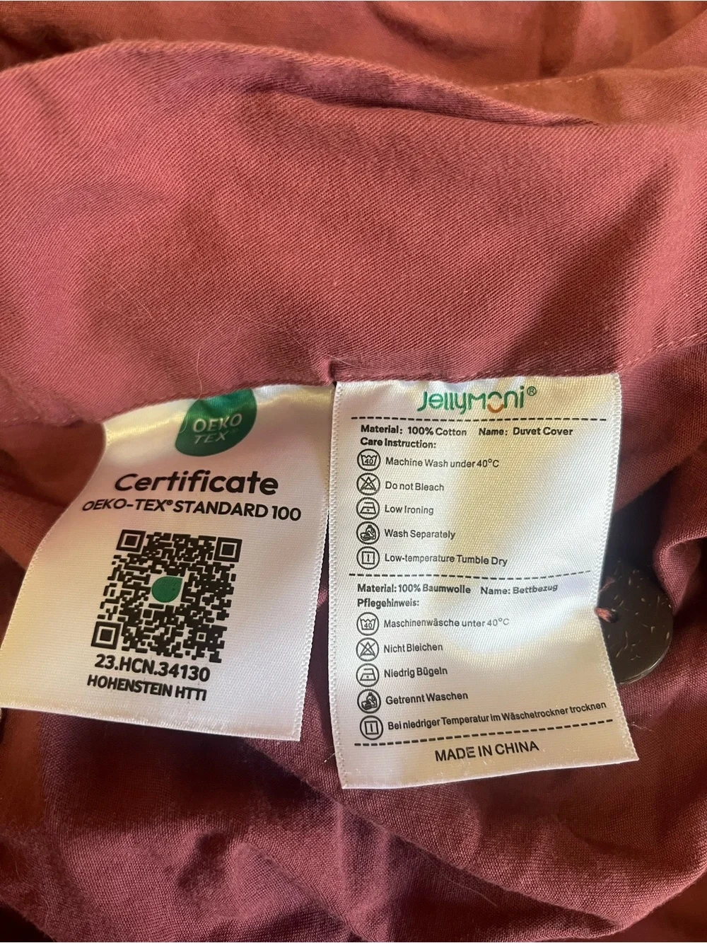 Full Size Dusty Rose Duvet Cover